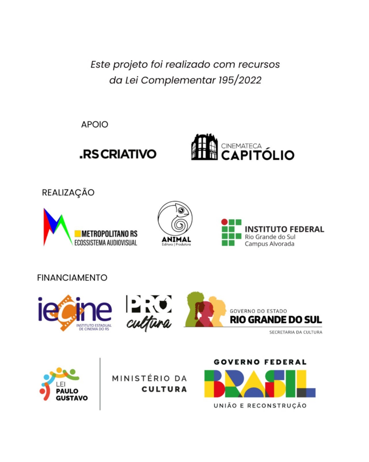 Parceiros institucionais do Metropolitano RS